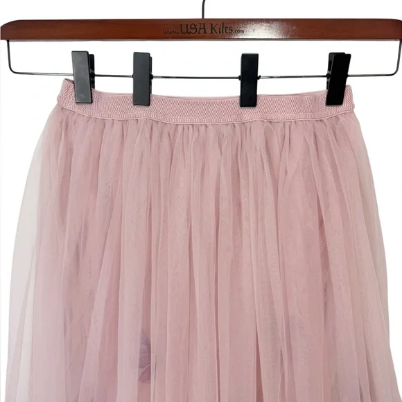 Anthropologie Blossom Bubble Lavender and Pink Tulle Midi Skirt Medium - Picture 6 of 11